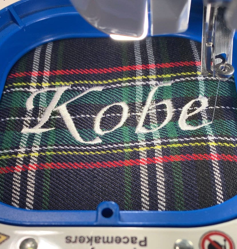 Personalized Pet Christmas Stocking - Dog, Cat, Plaid, Red, Green