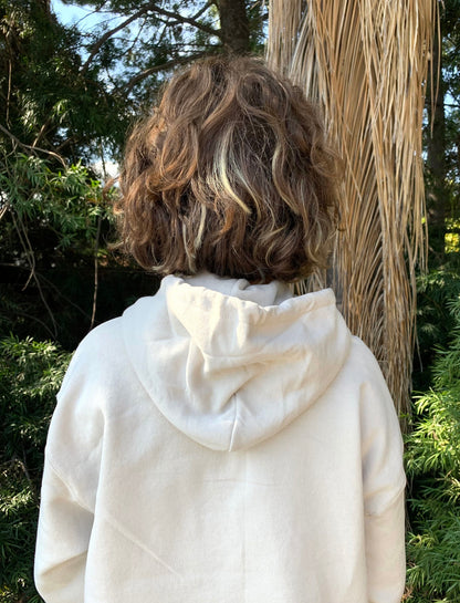 Thankful Mama Hoodie Sweatshirt, Woman's Hoodie, Embroidered Sweatshirt, Sweater, Sand, Beige