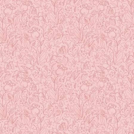 Pink Yardage, Pink Toile, Wilmington Prints, 39833-333