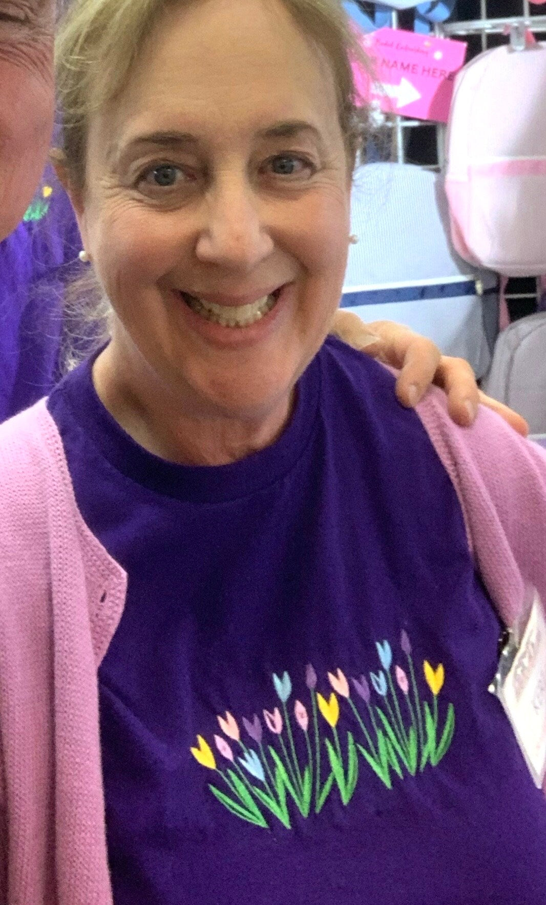 Purple Tulip Spring Flowers Tee Shirt