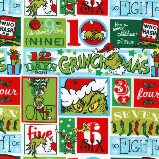 Grinch Yardage, Patch Holiday, Green, Robert Kaufman, FLHD21947233 ADE20275223