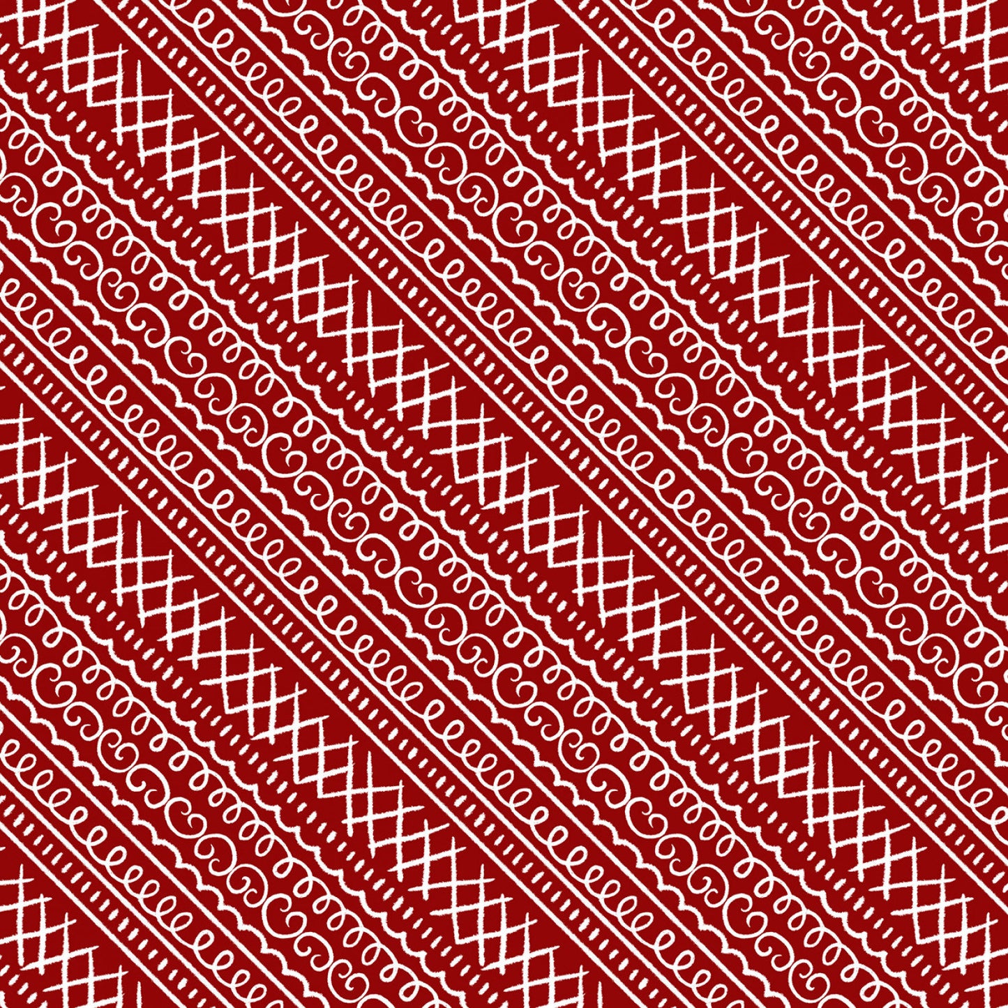 Christmas fabric yardage, Baking Up Joy, Red Icing Stripe, Red, White, Wilmington Prints