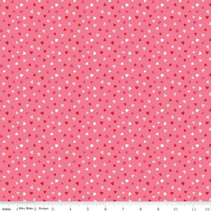 Pink Red Fabric Squares, 5 inch Stacker, Charm Pack, Valentines Day, Sugar and Spice, Riley Blake