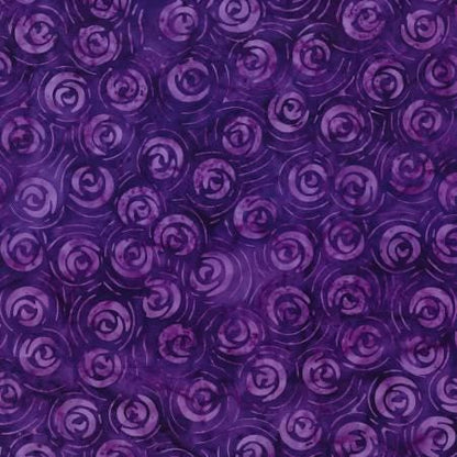 Batik Fabric Squares, Moonshadow Batik, Charm Pack, Purple, Green, Wilmington Prints