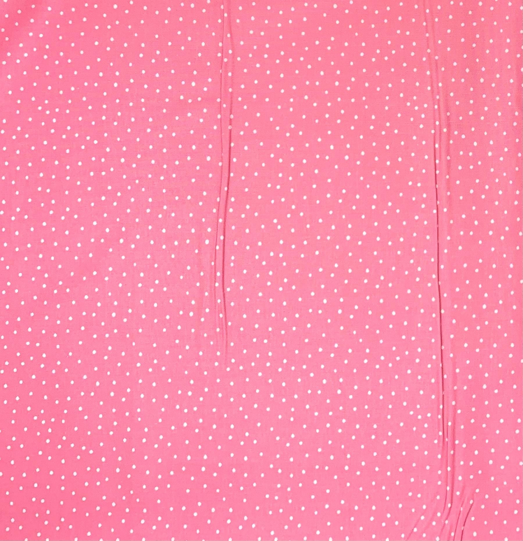 Pink with Black Dots, Dinky Dots, Polka Dots, Loralie Designs, Yardage, 692525