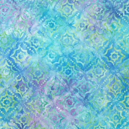 Batik Fabric Squares, Moonshadow Batik, Charm Pack, Purple, Green, Wilmington Prints