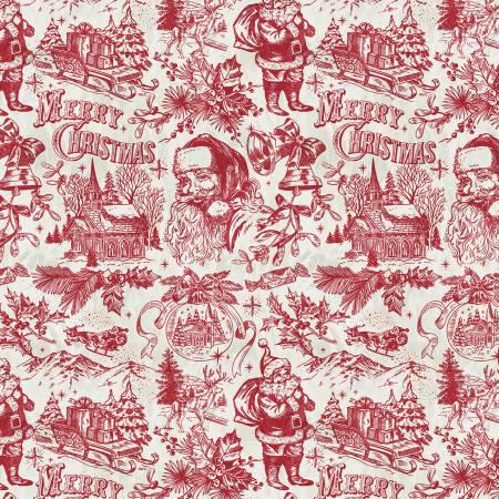 Christmas Fat Quarter Bundle, Jolly Christmas, Windham Fabrics, Red, Green, White