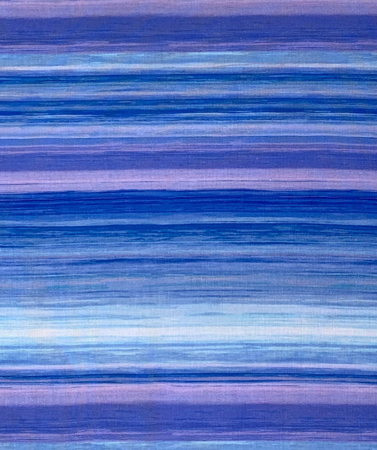 Blue Purple Multi Stripe yardage, Butterfly Dreams, Purple, Blue, Lavender, Timeless Treasures