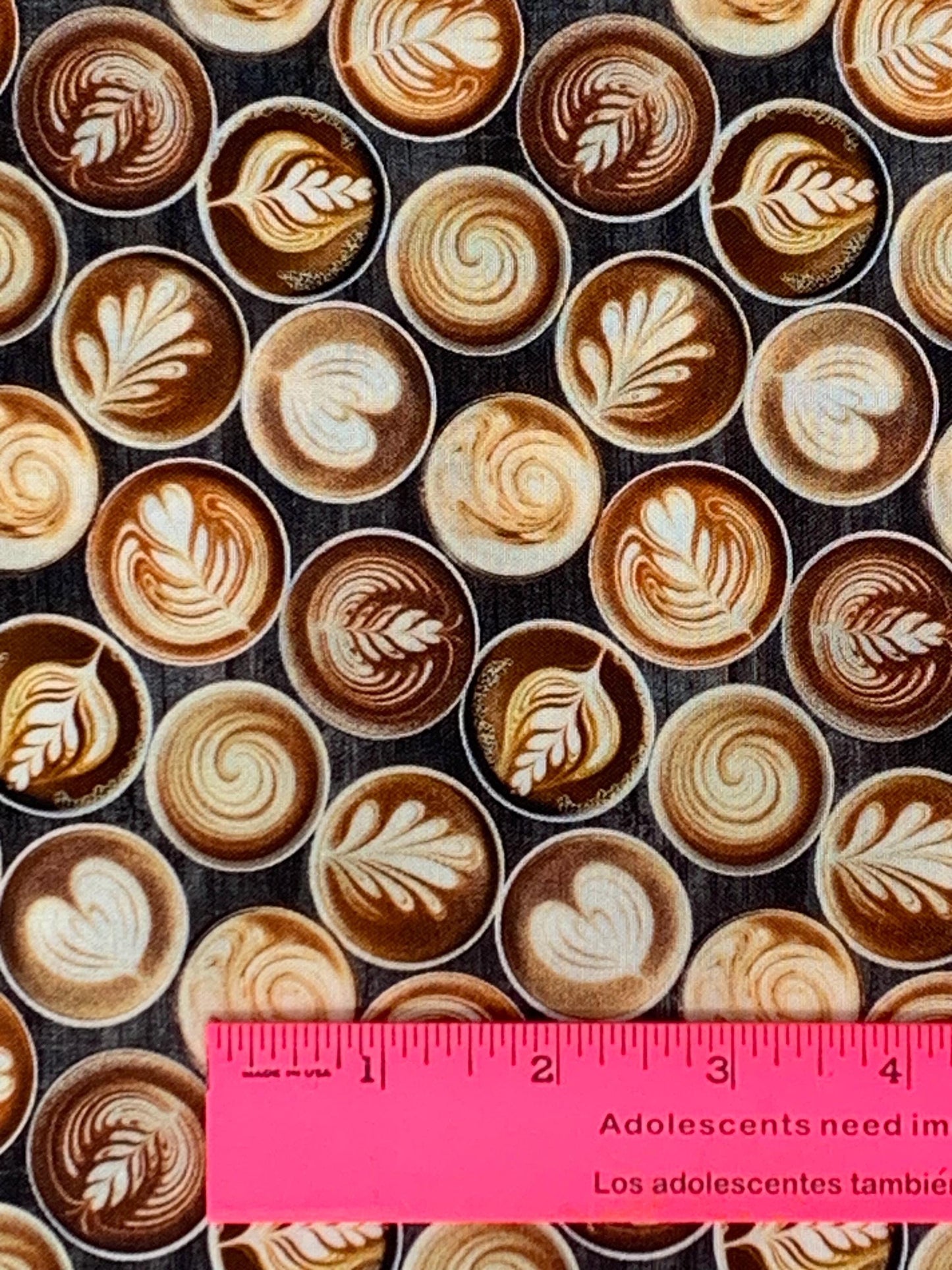 Coffee Fabric Yardage: Latte Art by 3 Wishes