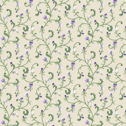 Purple Green Floral Layer Cake, Lilac Lane, Purple, Green, Maywood Studio, 10 inch squares