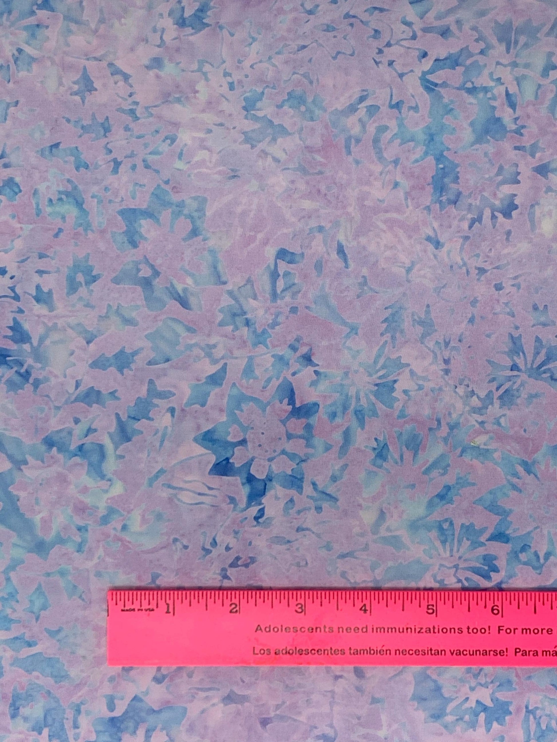Pink Blue Lavender Batik yardage, Harvest Floral, Timeless Treasres