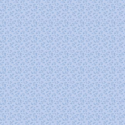 Blue Floral Fabric Squares: Penelope Collection for Riley Blake