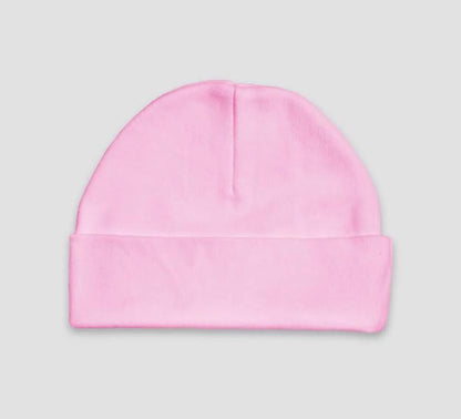 Baby Infant Gown and Cap Set, Pink or White, Embroidered name personalized