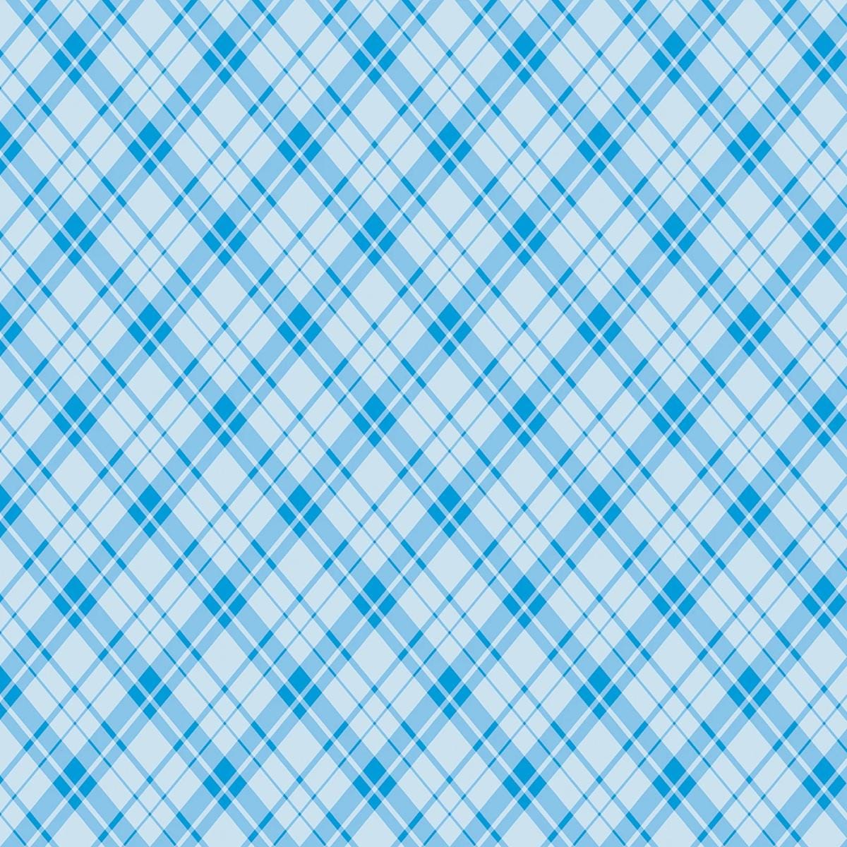 Plaid Cotton Yardage: Sunshine Days Plaid Blue, Benartex