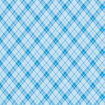 Plaid Cotton Yardage: Sunshine Days Plaid Blue, Benartex