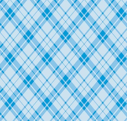 Plaid Cotton Yardage: Sunshine Days Plaid Blue, Benartex