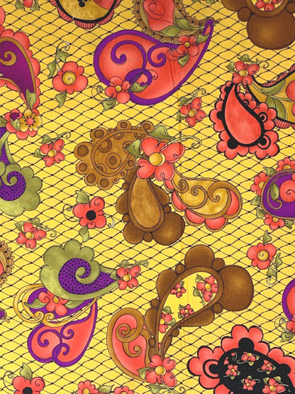 Posie Paisley Yardage, Gold, Loralie Designs, Yardage, 692490