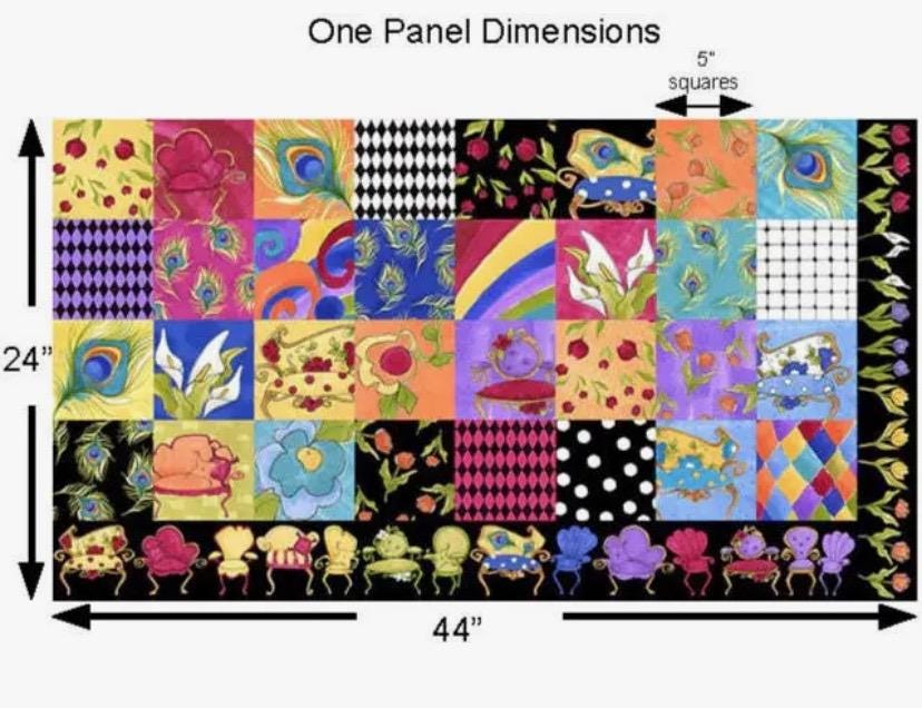 Sitting Pretty Medley Faric Panel, Loralie Designs, 692353B