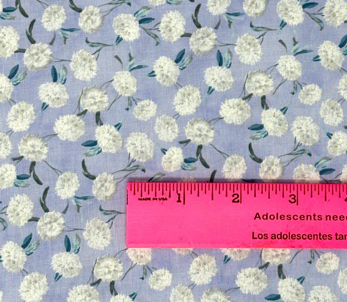 Small Floral Toss Yardage, Purple, White, Morning Blooms, Danhui Nai