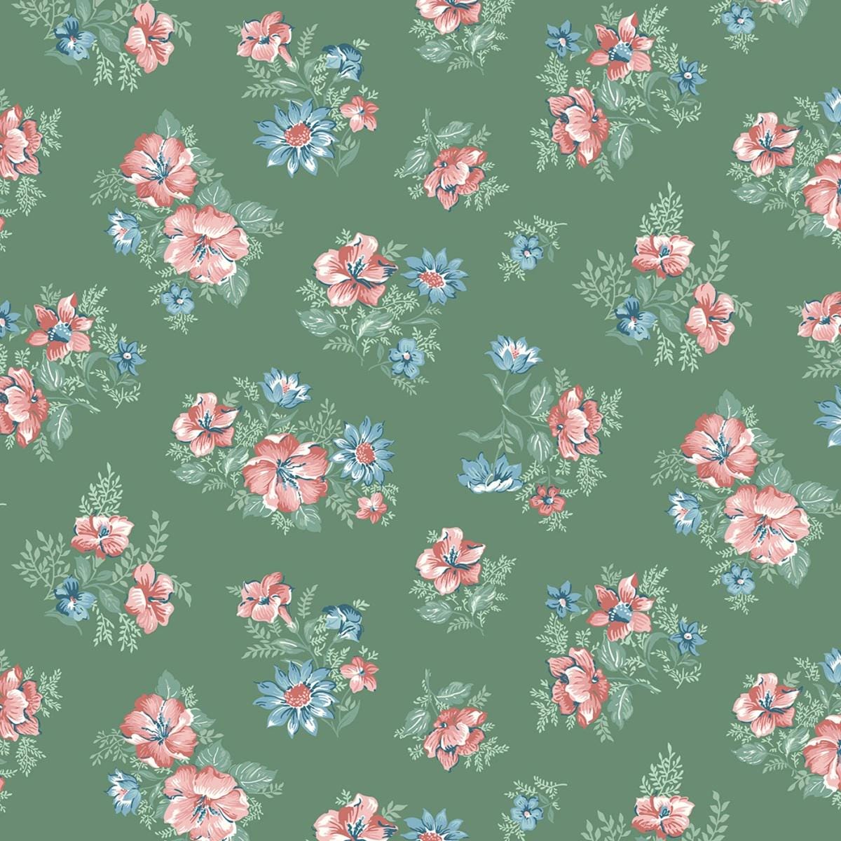 Floral Fabric Squares: Mary Catherine 5-inch Charm Pack