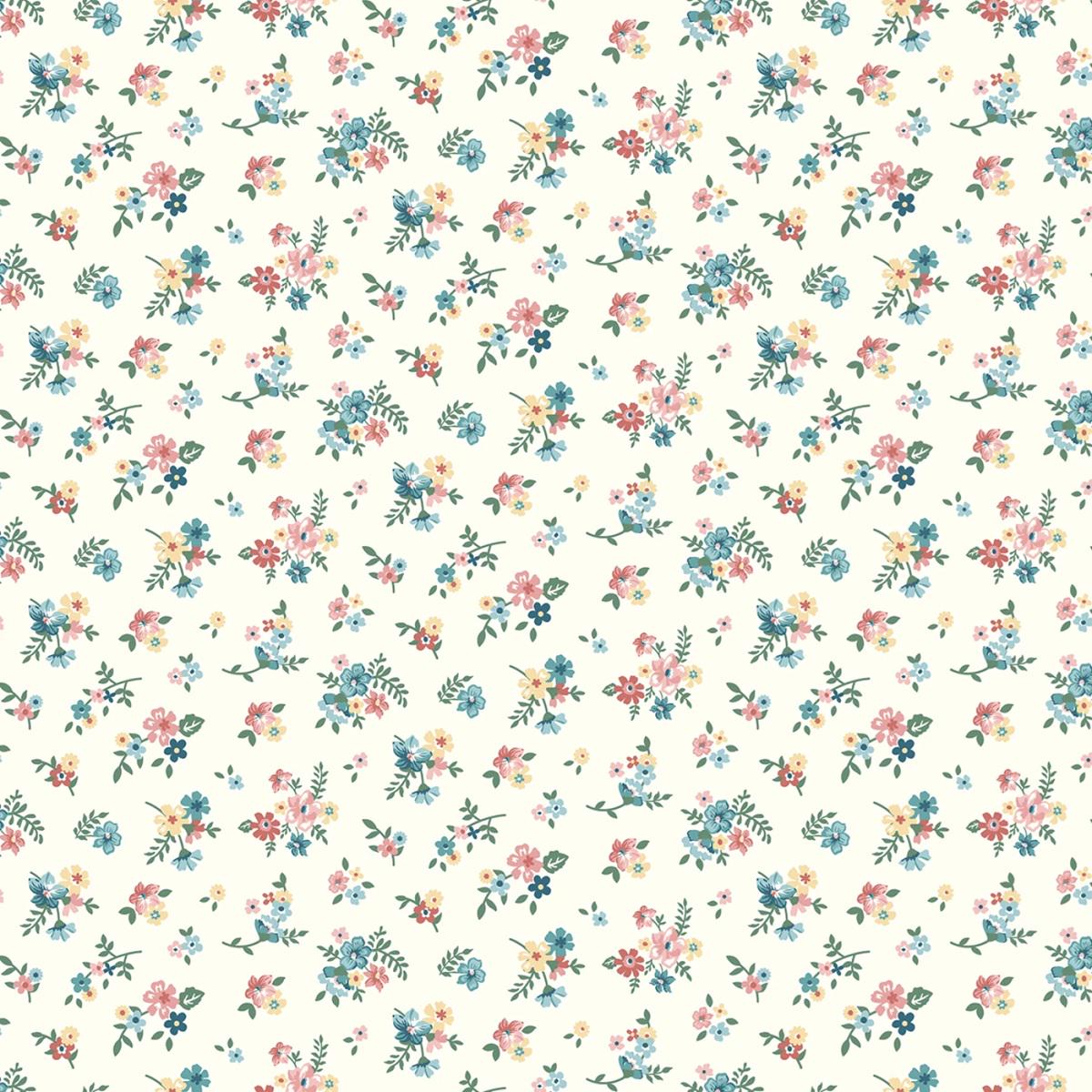 Floral Fabric Squares: Mary Catherine 5-inch Charm Pack