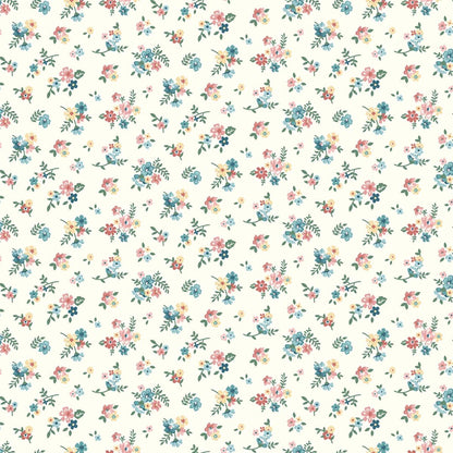 Floral Fabric Squares: Mary Catherine 5-inch Charm Pack