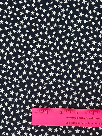 Patriotic Yardage, Stars, Americana, Navy Blue, White