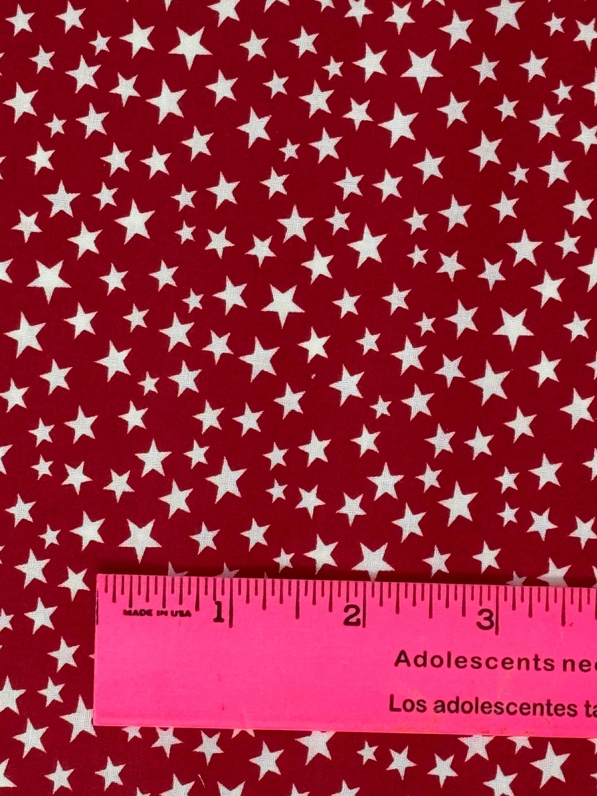 Patriotic Yardage, Stars, Americana, Red, White