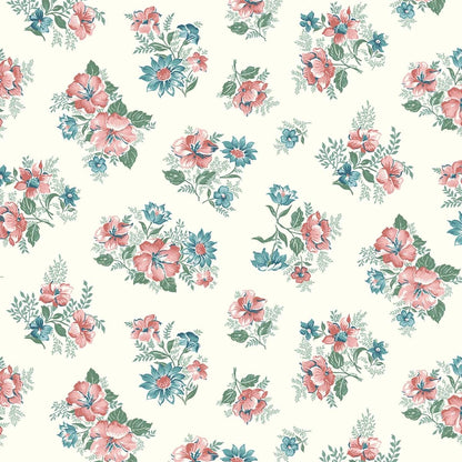 Floral Fabric Squares: Mary Catherine 5-inch Charm Pack