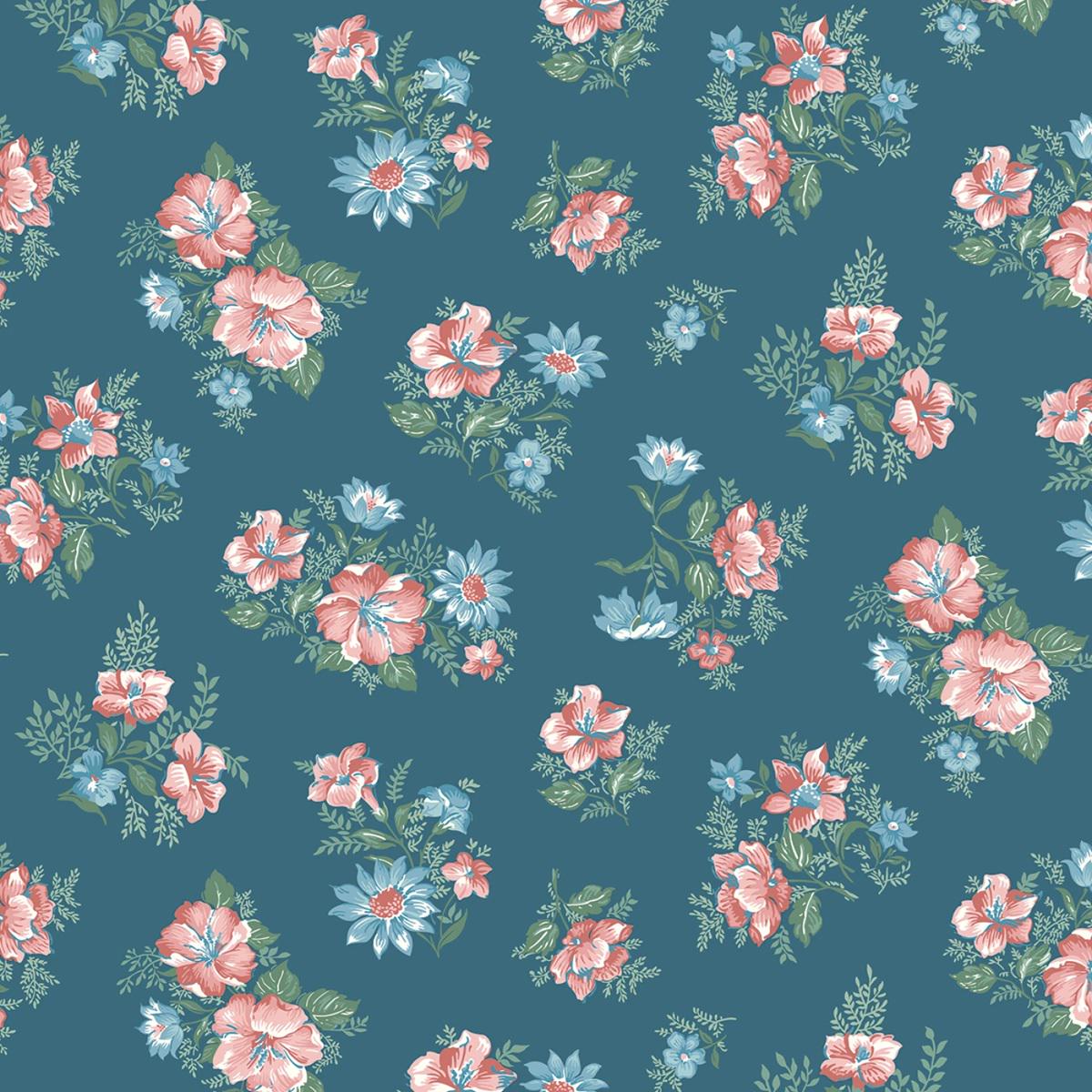 Floral Fabric Squares: Mary Catherine 5-inch Charm Pack