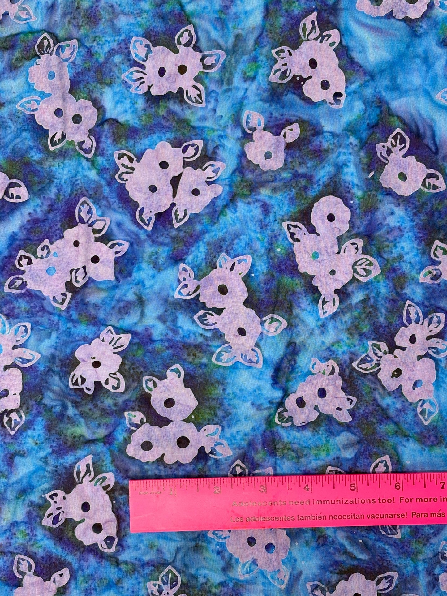 Hydrangea Batik yardage: Wild Poppies by Robert Kaufman