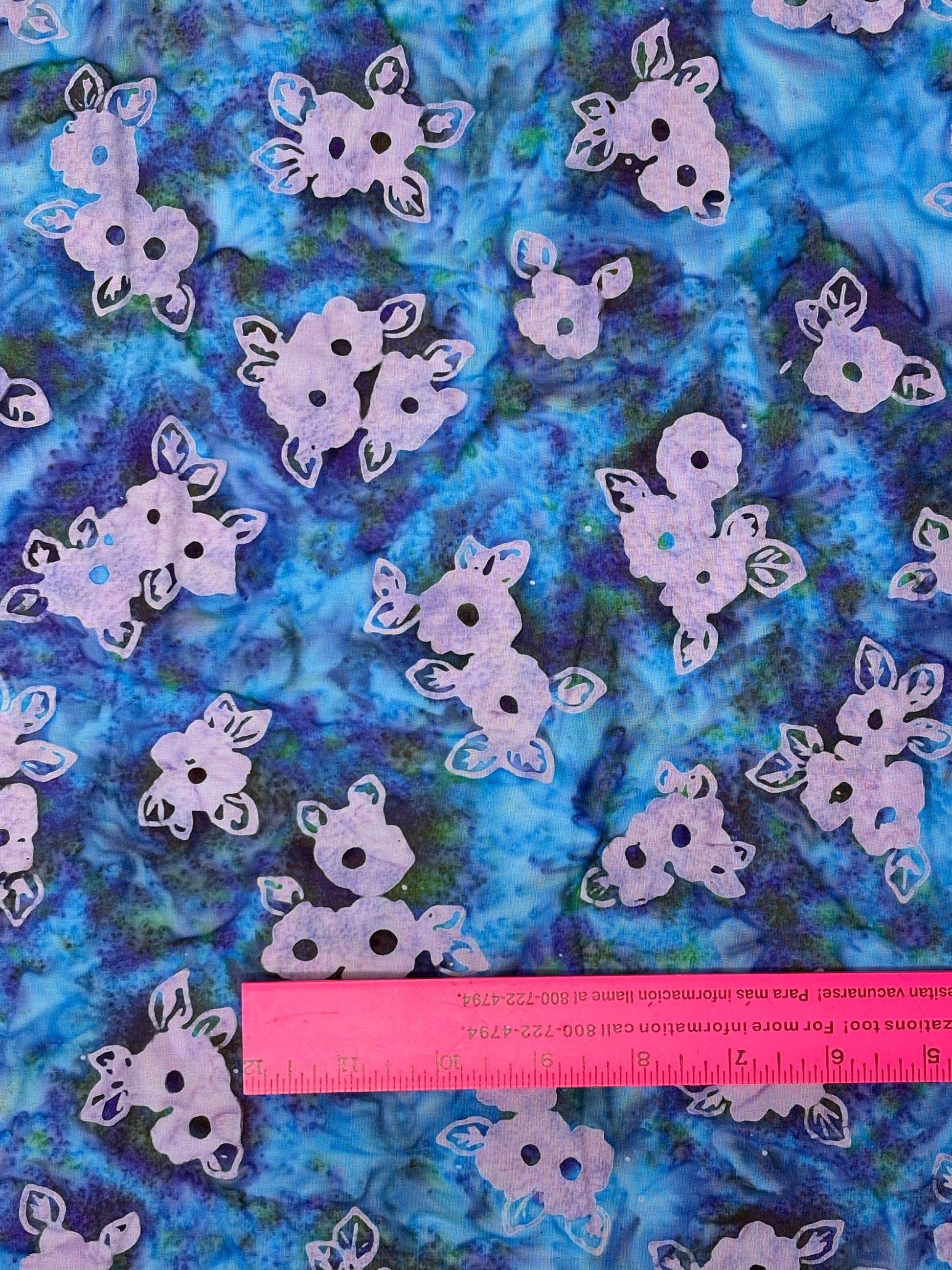 Hydrangea Batik yardage: Wild Poppies by Robert Kaufman