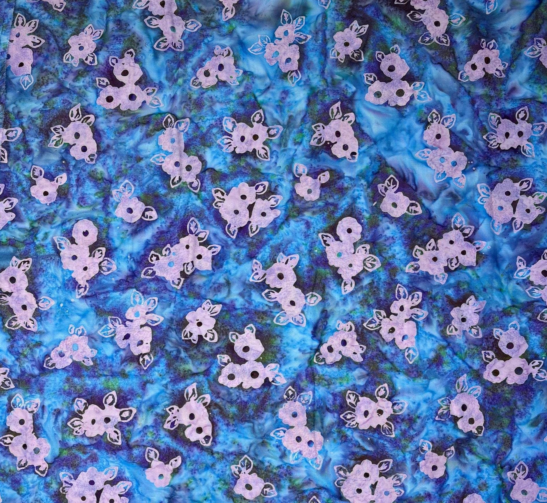 Hydrangea Batik yardage: Wild Poppies by Robert Kaufman