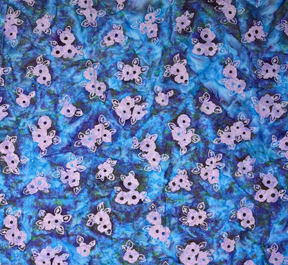 Hydrangea Batik yardage: Wild Poppies by Robert Kaufman