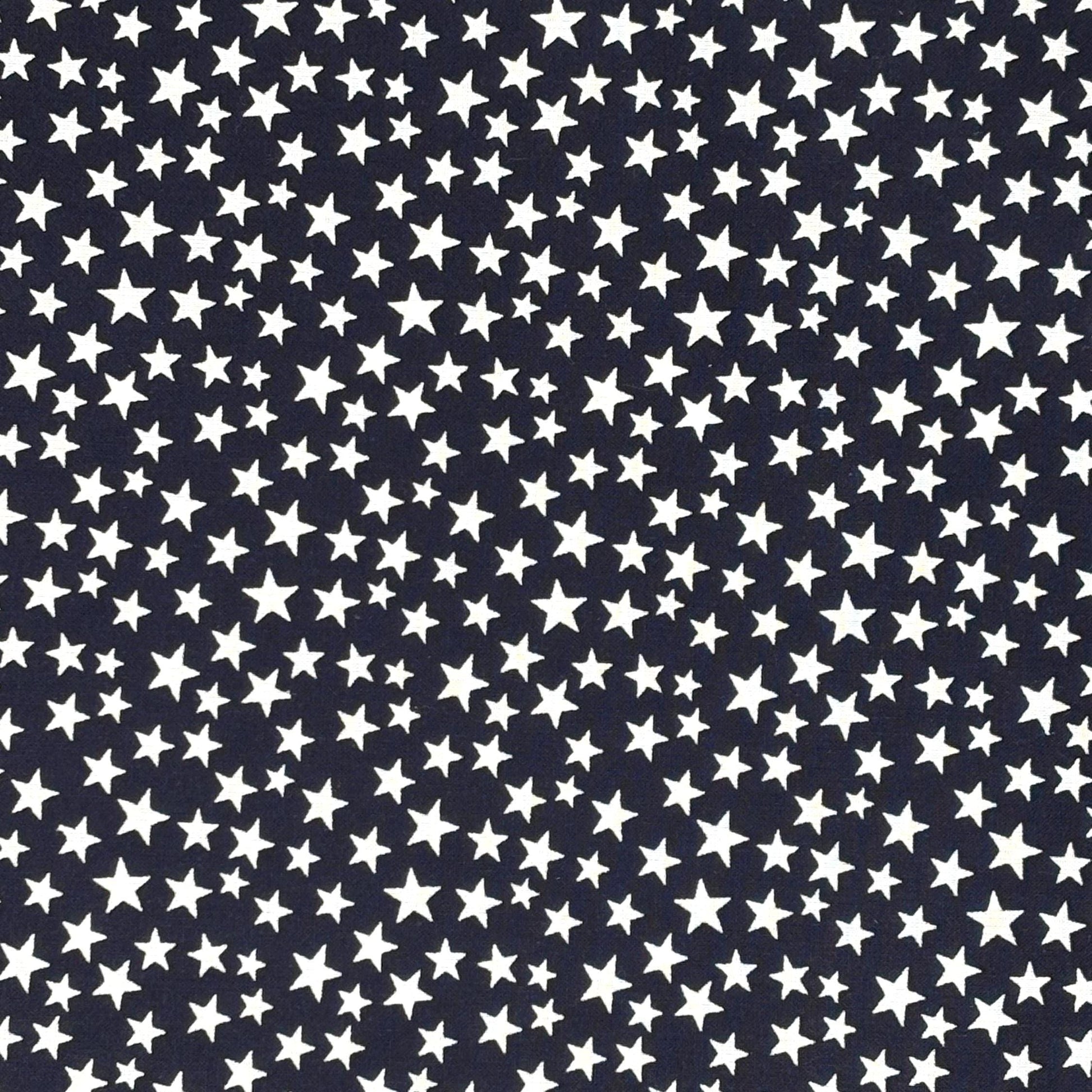 Patriotic Yardage, Stars, Americana, Navy Blue, White