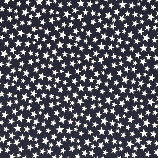 Patriotic Yardage, Stars, Americana, Navy Blue, White
