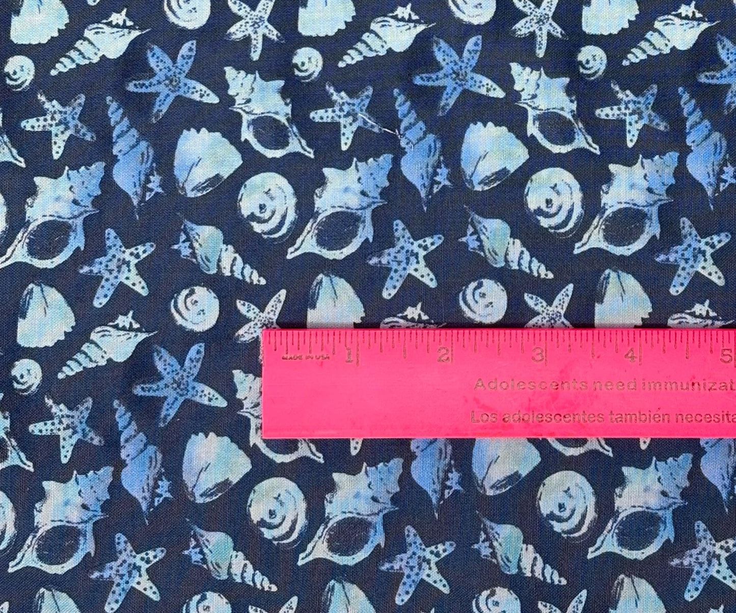 Blue Sea Shells Yardage: Underwater Wonder, Wilmington Prints