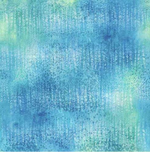 Aqua Blue Fabric Yardage: Jewel Basin, Hoffman