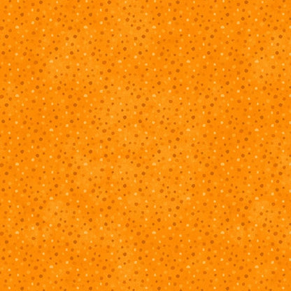 Orange Fabric, Golden Petite Dot, Wilmington Prints, Cotton Yardage