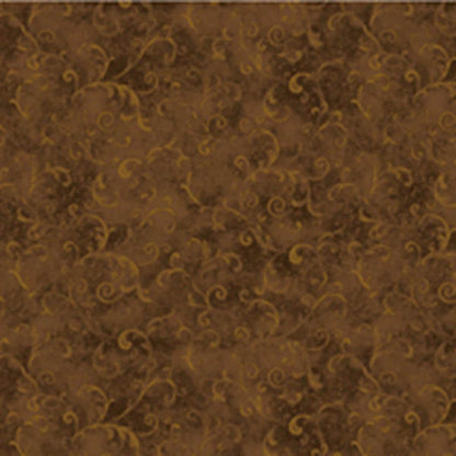 Brown Filigree Yardage by Wilmington Prints