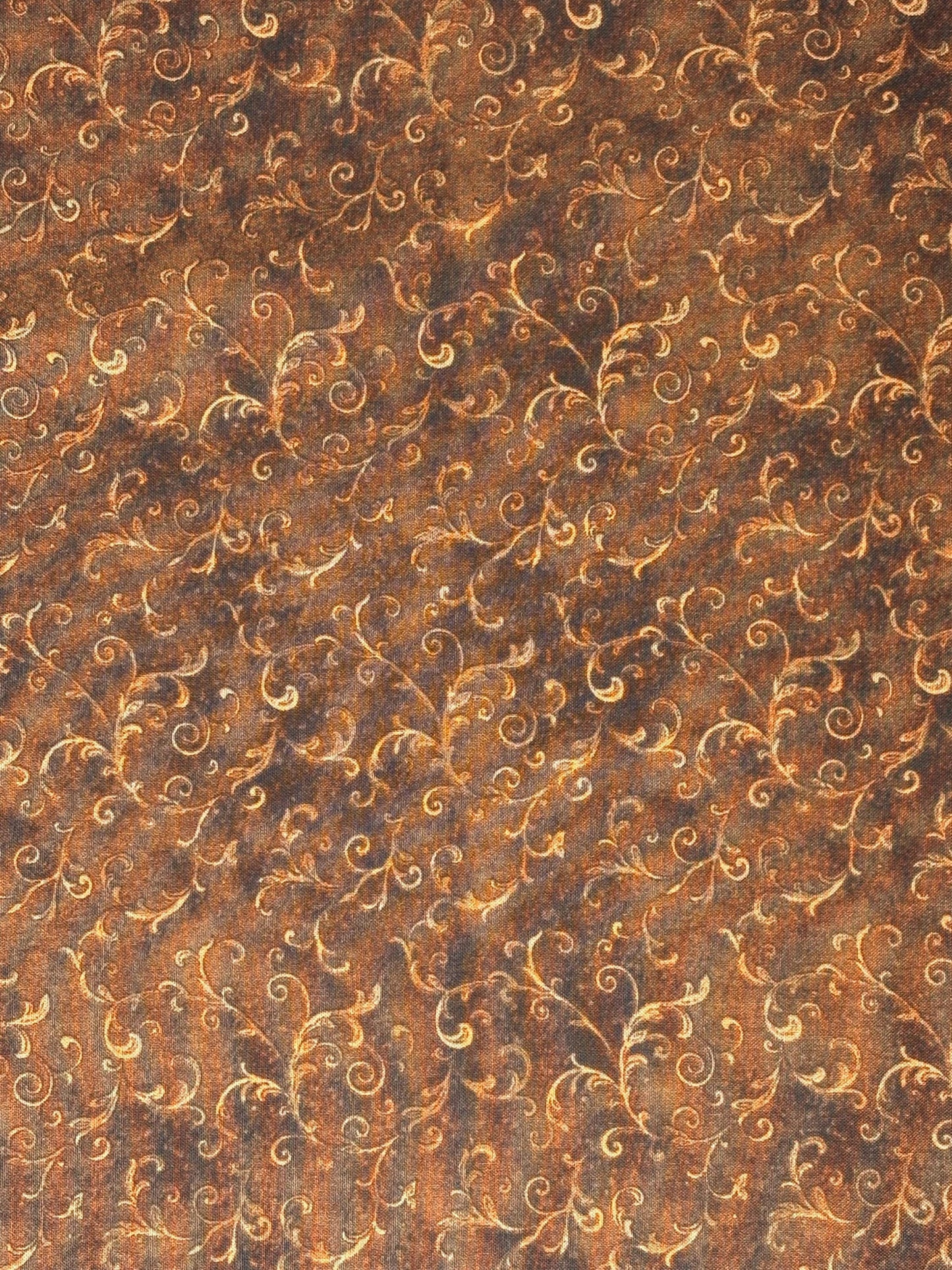 Brown Filigree Yardage by Wilmington Prints
