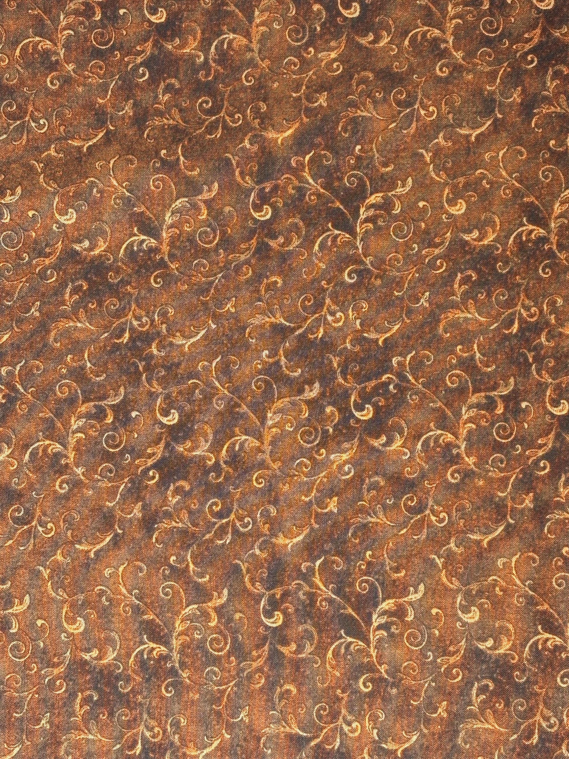 Brown Filigree Yardage by Wilmington Prints