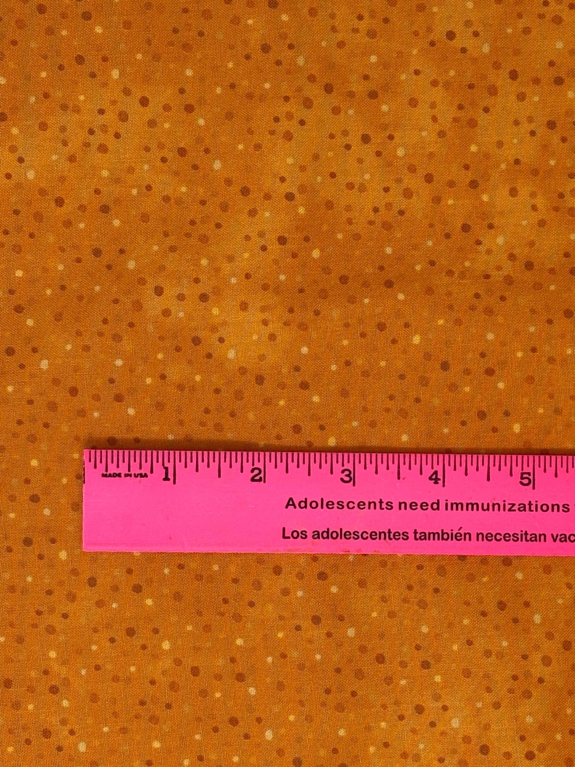Orange Fabric, Golden Petite Dot, Wilmington Prints, Cotton Yardage