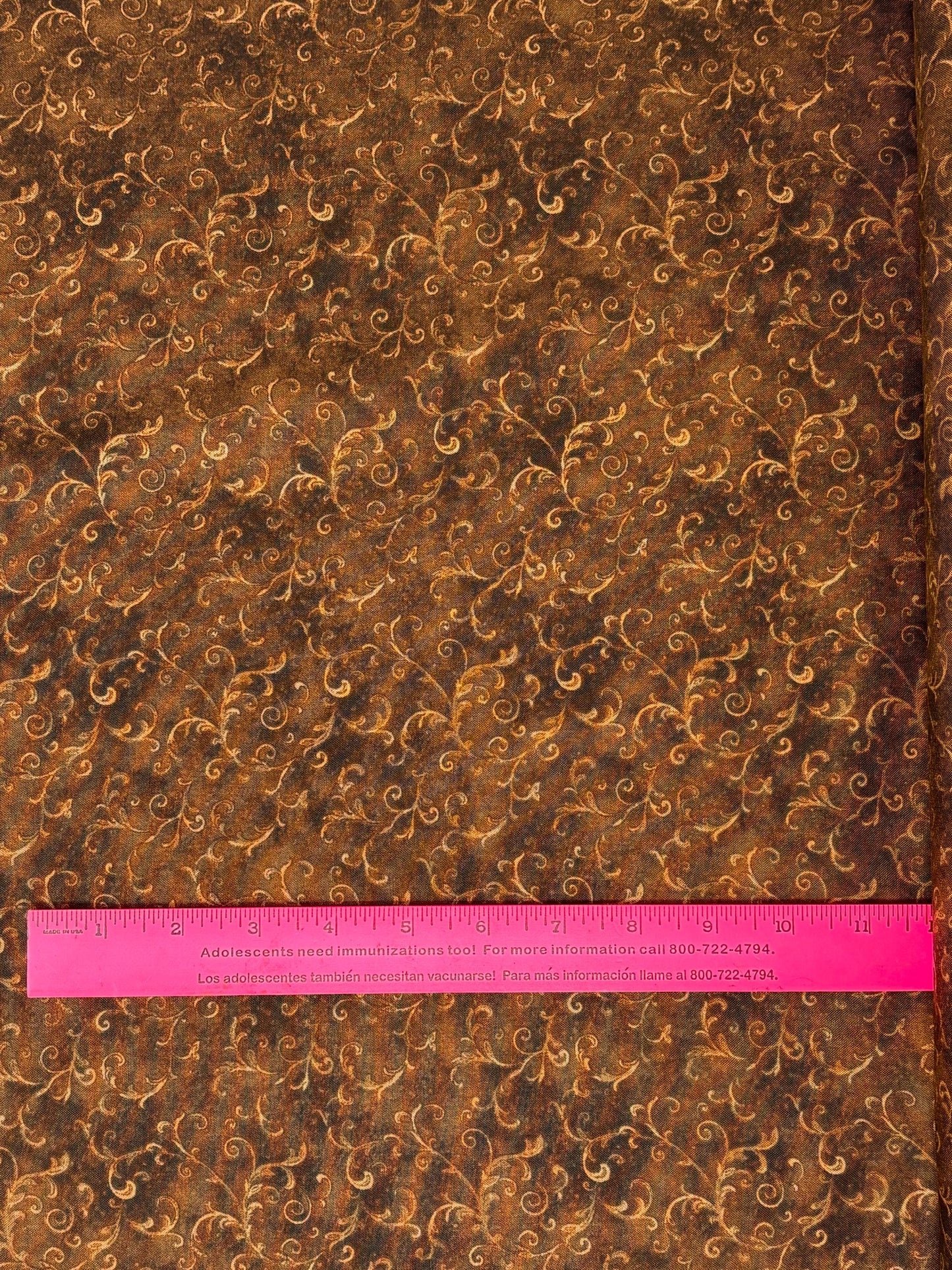 Brown Filigree Yardage by Wilmington Prints