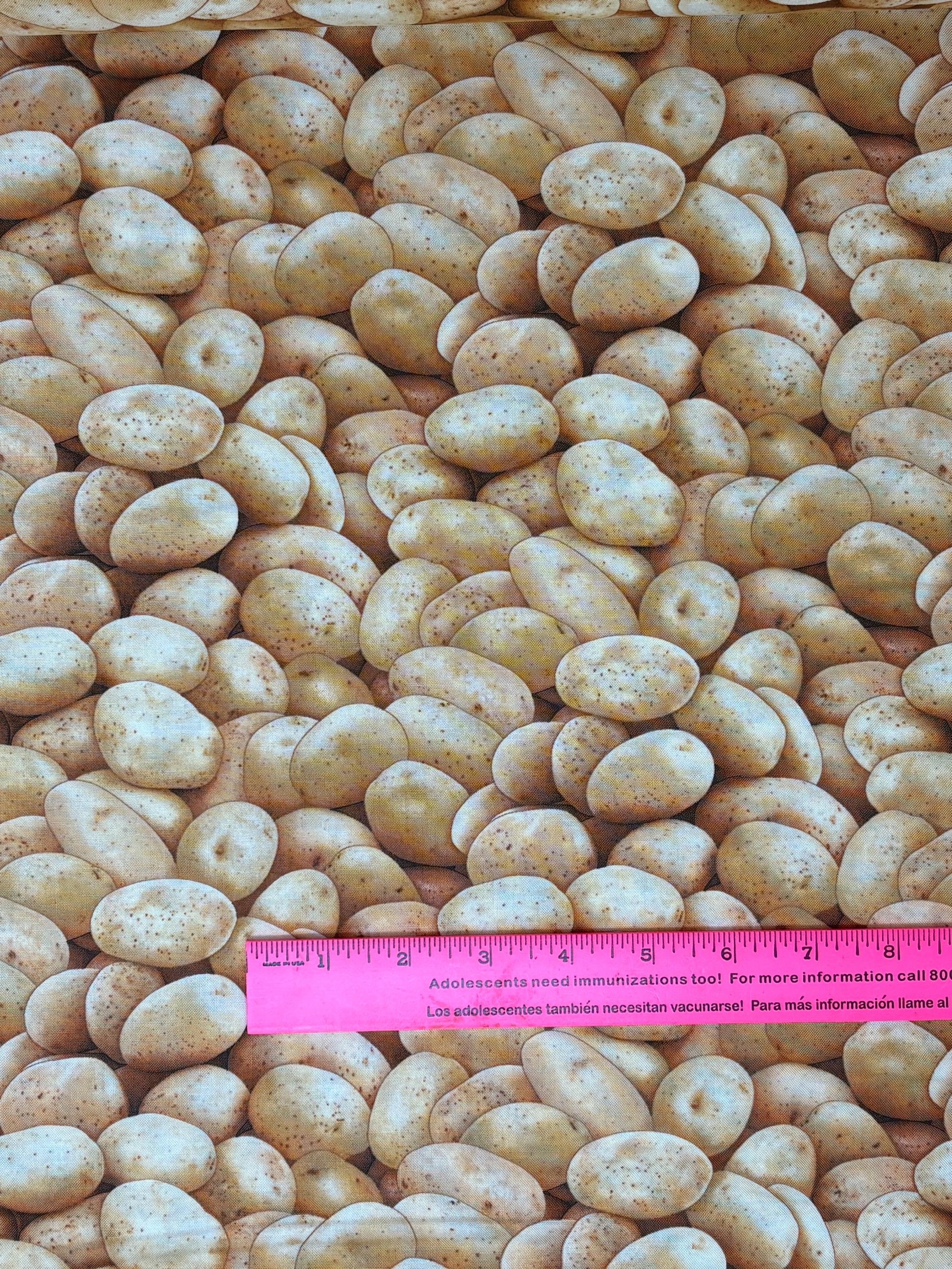 Gold Potatoes Yardage, Food Festival, Elizabeth's Studio