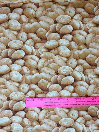 Gold Potatoes Yardage, Food Festival, Elizabeth's Studio