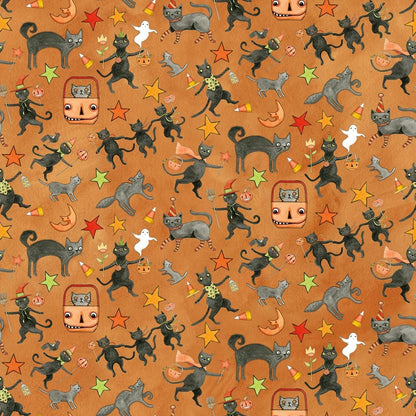 Halloween Spooky Fabric Squares, Charm Pack, Riley Blake, 5 inches, 42 squares