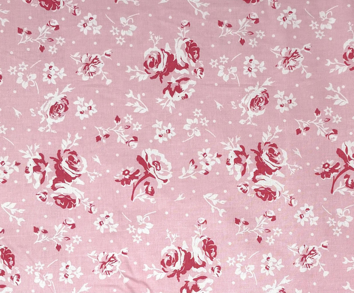 Pink Floral Fabric: Elise Yardage by Poppie Cotton