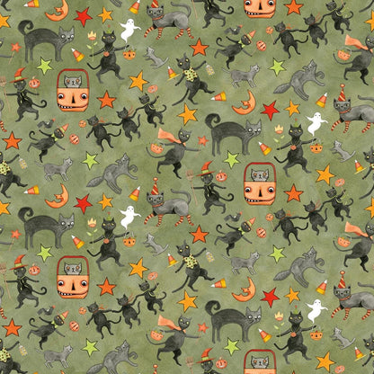 Halloween Spooky Fabric Squares, Charm Pack, Riley Blake, 5 inches, 42 squares