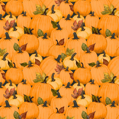Fall Fabric Squares: Oh My Gourd, Wilmington Prints (5-inch, 42pc)